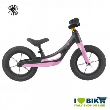 Rebel Kidz pedal-free bicycle black/pink magnesium alloy BIKE PARTS - 1