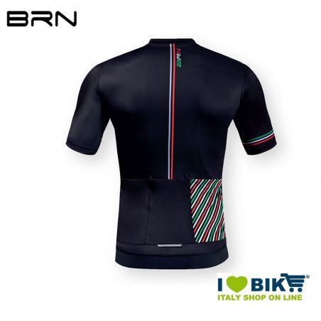BRN Cycling short sleeve jersey Black Italy BRN - 2