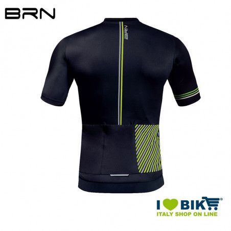 Maglia Uomo BRN Cross Road Manica Corta Nero giallo fluo BRN - 2
