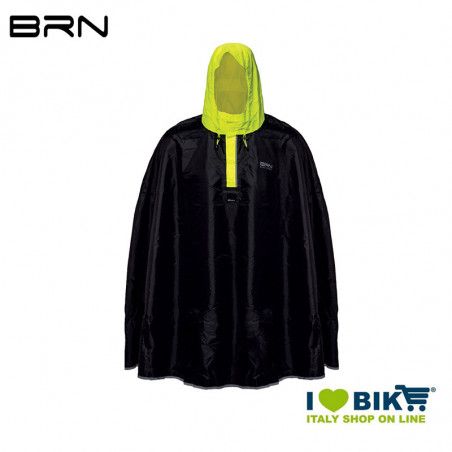 BRN Rain Poncho for adult black yellow fluo BRN - 1