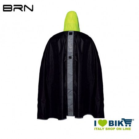 BRN Rain Poncho for adult black yellow fluo BRN - 2