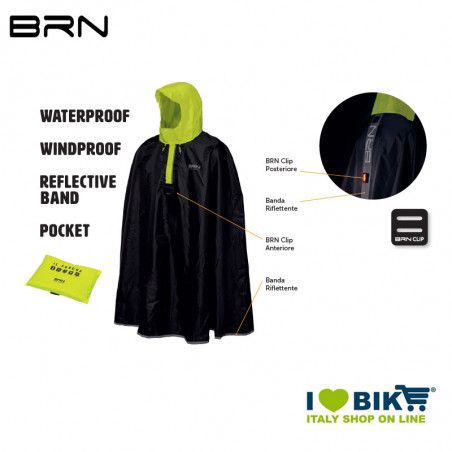 BRN Rain Poncho for adult blue BRN - 4