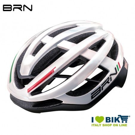 Casco BRN Freccia bianco lucido Italia BRN - 1