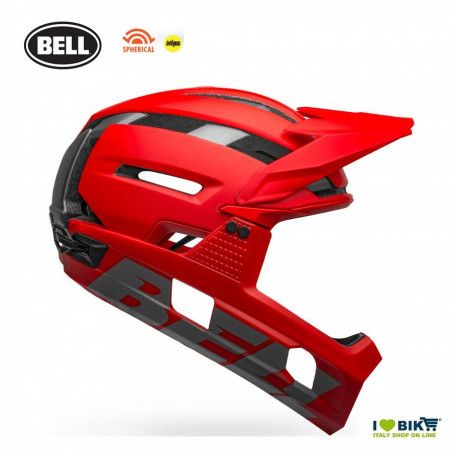 SUPER AIR R MATTE/GLOSS RED/GRAY BELL - 1