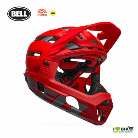 SUPER AIR R MATTE/GLOSS RED/GRAY BELL - 2