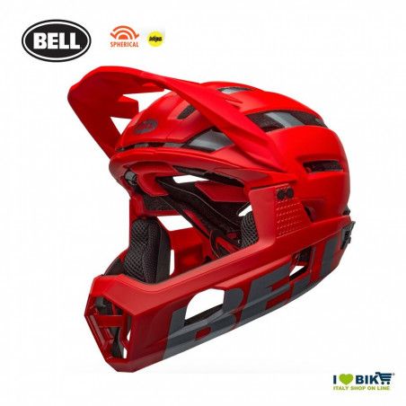 SUPER AIR R MATTE/GLOSS RED/GRAY BELL - 3