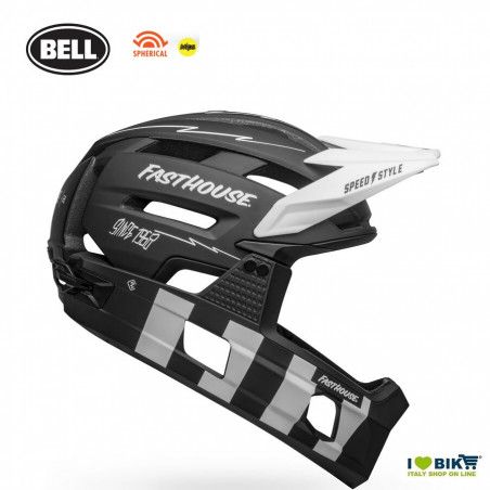 BELL FASTHOUSE MATTE BLACK/WHITE BELL - 1