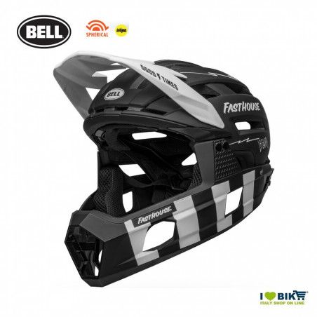 BELL FASTHOUSE MATTE BLACK/WHITE BELL - 3
