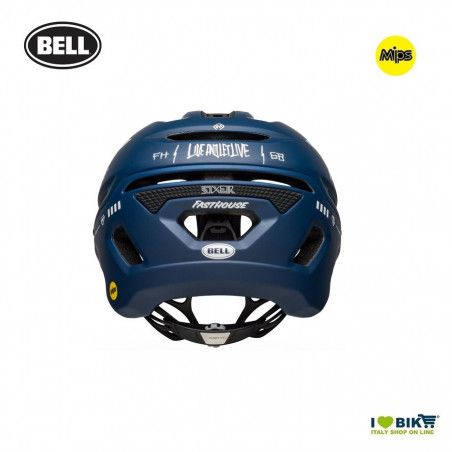 BELL SIXER MATTE/GLOSS BLUE/WHITE BELL - 2