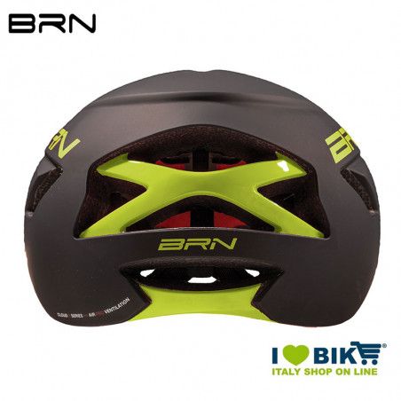 Casco BRN CLOUD II nero opaco giallo fluo BRN - 2