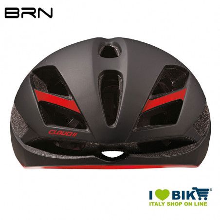 Casco BRN CLOUD II nero opaco rosso BRN - 2