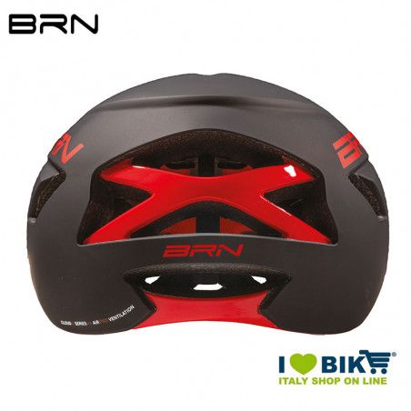 Casco BRN CLOUD II nero opaco rosso BRN - 3