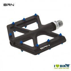 Coppia pedali BRN Carbon Kite Neri Pin Blu BRN - 1