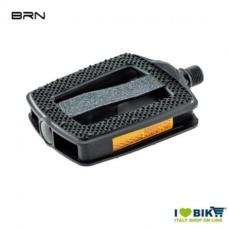 Pair of resin City-Bike pedals with anti-slip blacks BONIN - 1
