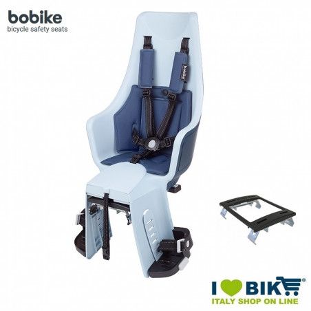 BIKE SEAT EXCLUSIVE MAXI PLUS - Light Blue Denim Bobike - 1