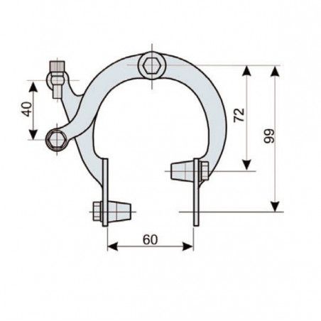 Pair brakes iron Ballon  - 1