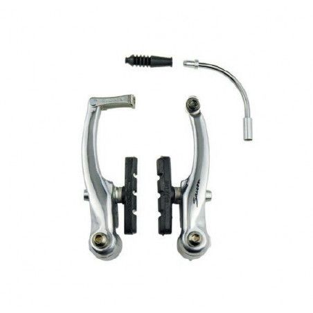 Coppia freni alluminio V-Brake silver SACCON - 1