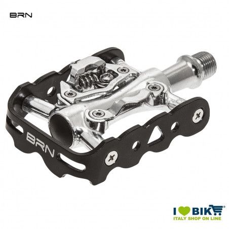 Pair of Dual Function pedals on bearings Silver  - 1