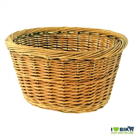Oval bicycle basket in wicker natural colour BRN - 1