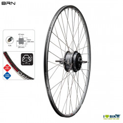 Brn 250 W cassette wheel with rear motor - various sizes  - 1