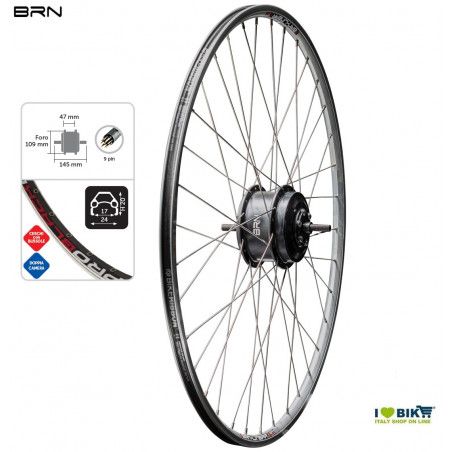 Brn 250 W threaded rear wheel - various sizes  - 1