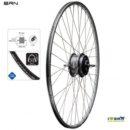 Ruota con motore anteriore Brn 250 W - misure varie  - 1