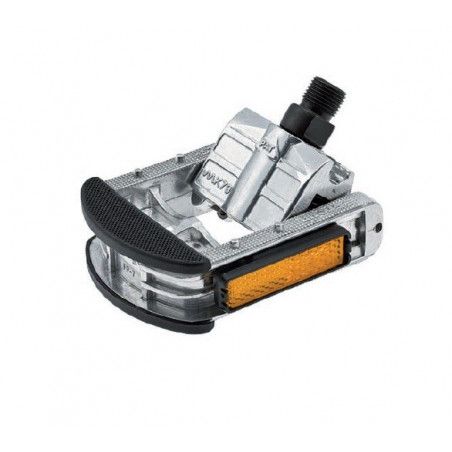 Folding pedals aluminium brn  - 1
