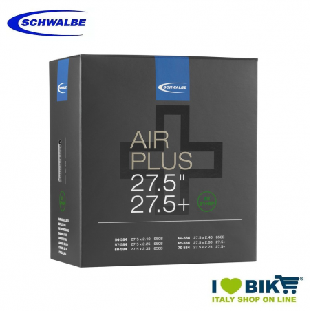 Camera d'aria Schwalbe MTB 27.5/27.5 + valvola americana 27.5x2.10 - 27.5x2.75 Schwalbe - 1
