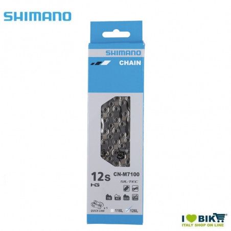 Catena Shimano Slx 12 V CN-M7100 126 Maglie+QuickLink