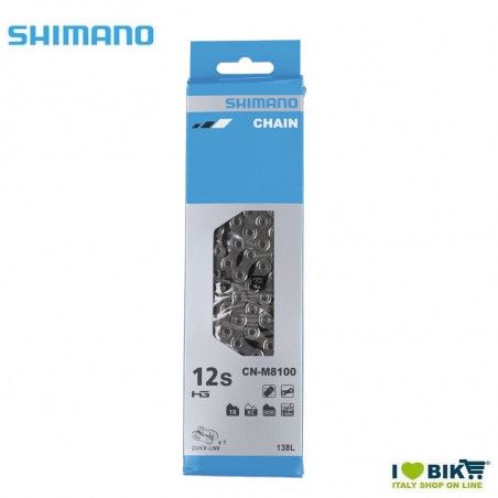 Catena Shimano Slx 12 V CN-M8100 138 Maglie+QuickLink