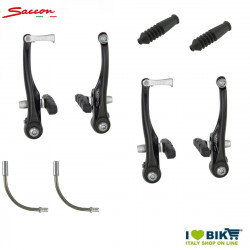 Coppia freni alluminio V-Brake neri SACCON - 1 2