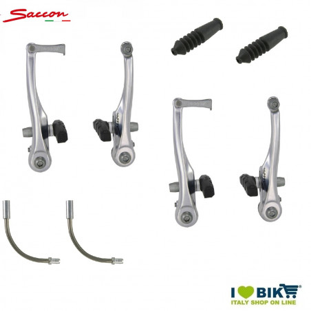 Coppia freni alluminio V-Brake silver SACCON - 2