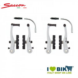 Serie freni alluminio V-Brake bianchi SACCON - 1 2
