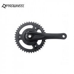 Black aluminium crankset 42 teeth  - 1