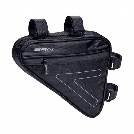 HANDBAG BRN TRIANGLE 2 ZIPPER WATERPROOF M BRN - 1