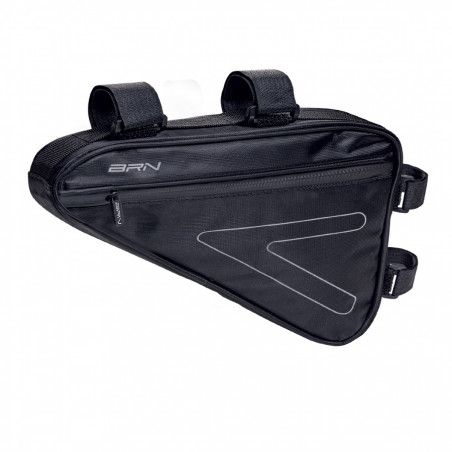 HANDBAG BRN TRIANGLE 2 ZIPPER WATERPROOF L BRN - 1