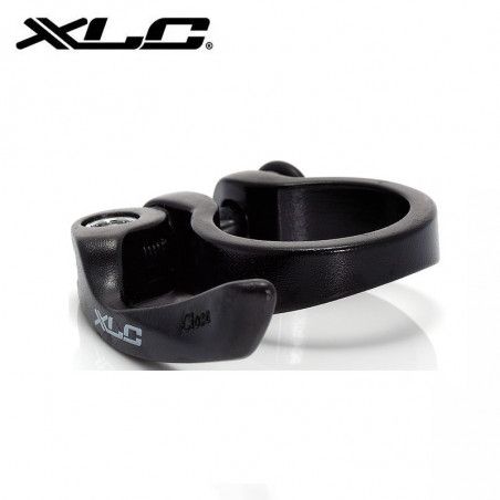 Black aluminium XLC saddle collar with clamping various sizes  - 1