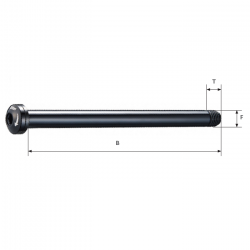 Perno Passante Bolt Anteriore 100 (OLD) M14X1.5 145 mm (B) 16 mm (T)  - 1 2
