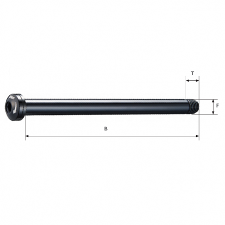 Bolt Through-Bolt Front 110 (OLD) M 15X1.5 158 mm (B) 12 mm (T)  - 2