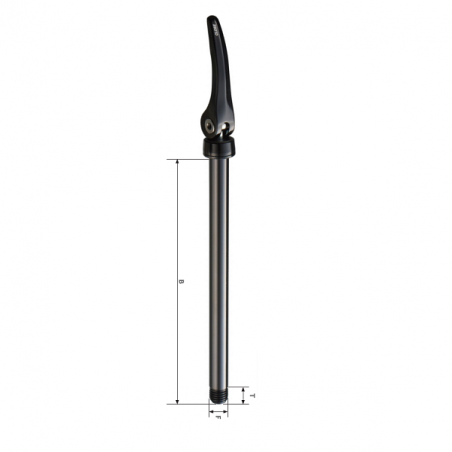 Front Lever Thru-Bolt 110 (OLD) M 15X1.5 158 mm (B) 12 mm (T)  - 2