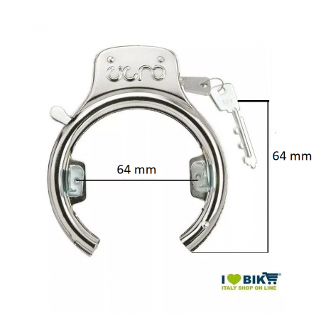 Padlock Swan America small chrome  - 1