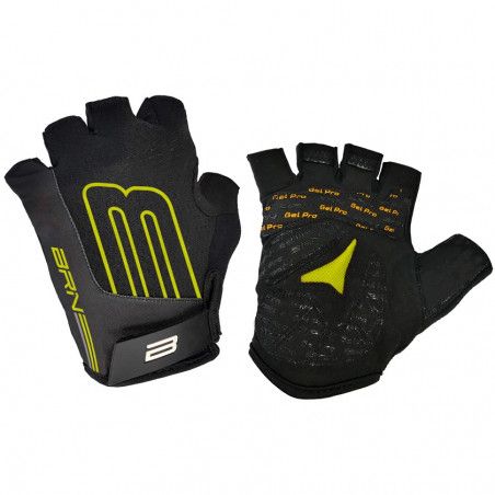 BRN GLOVES GEL PRO BEND BLACK-YELLOW FLUO BRN - 1