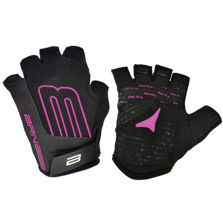 BRN GLOVES GEL PRO BEND BLACK-FUXIA FLUO BRN - 1