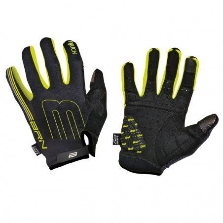 GUANTI BRN GEL PRO TOUCH BEND NERO - GIALLO FLUO BRN - 1