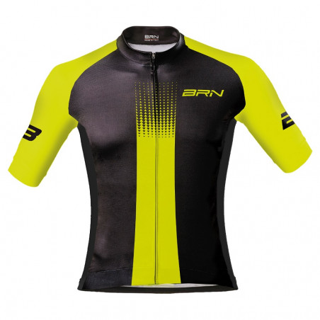 Maglia BRN Manica Corta Uomo nera-gialla fluo BRN - 2