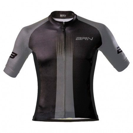 Maglia BRN Manica Corta Uomo nera/grigio BRN - 2
