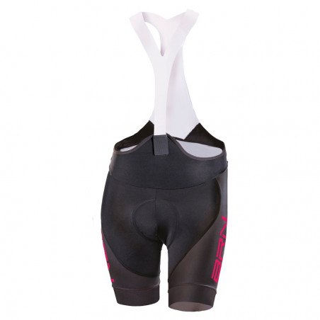 Pantalone BRN corto con bretelle Donna nero/fuxia fluo BRN - 2