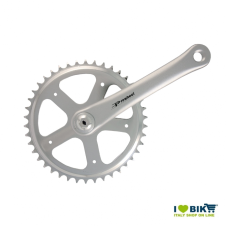 Guarnitura prowhell  in alluminio con quadro 46 denti+Pedivella  (Dx + Sx) PROWHEEL - 1