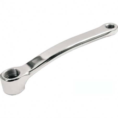 Steel crankset with 42 chrome-plated teeth (right + left) PROWHEEL - 2