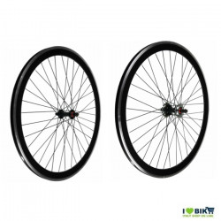 Wheels Fixed 28 36 spokes Hubs on bearings colour matt black RMS - 2